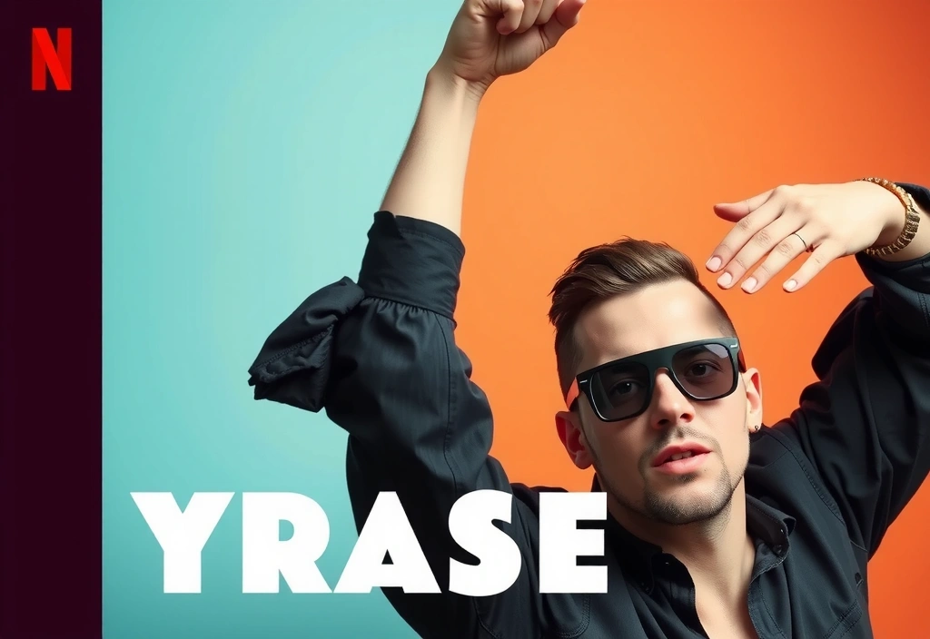 La copertina di un album musicale con un artista in posa.