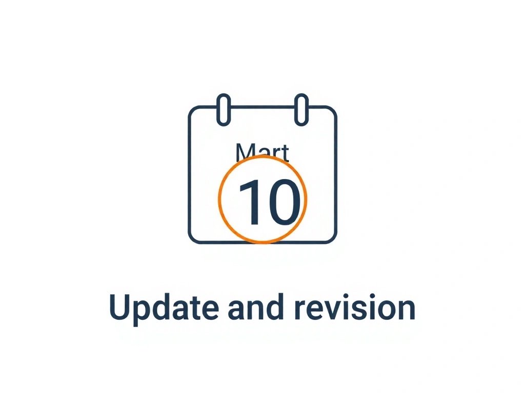 Calendario con data evidenziata che simboleggia l'aggiornamento della privacy policy